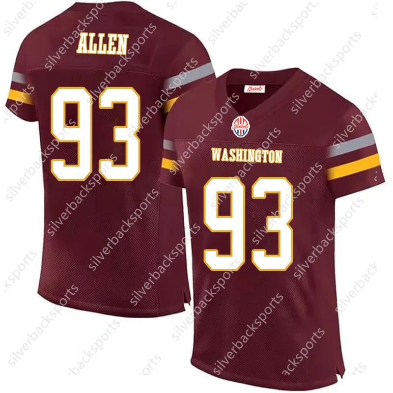 2024 SHXINET Custom Football Jersey Jayden Daniels Terry McLaurin American Football Jerseys hombre/mujer/juventud