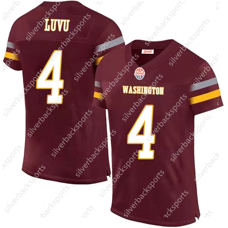 2024 SHXINET Custom Football Jersey Jayden Daniels Terry McLaurin American Football Jerseys hombre/mujer/juventud