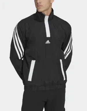 Adidas Sudadera Future Icons Woven 1/4 Zip 3 bandas