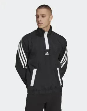 Adidas Sudadera Future Icons Woven 1/4 Zip 3 bandas