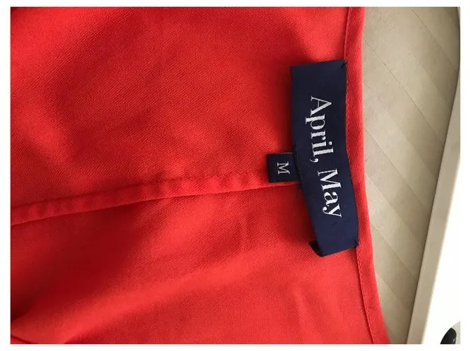 April May Vestido coral Negro 