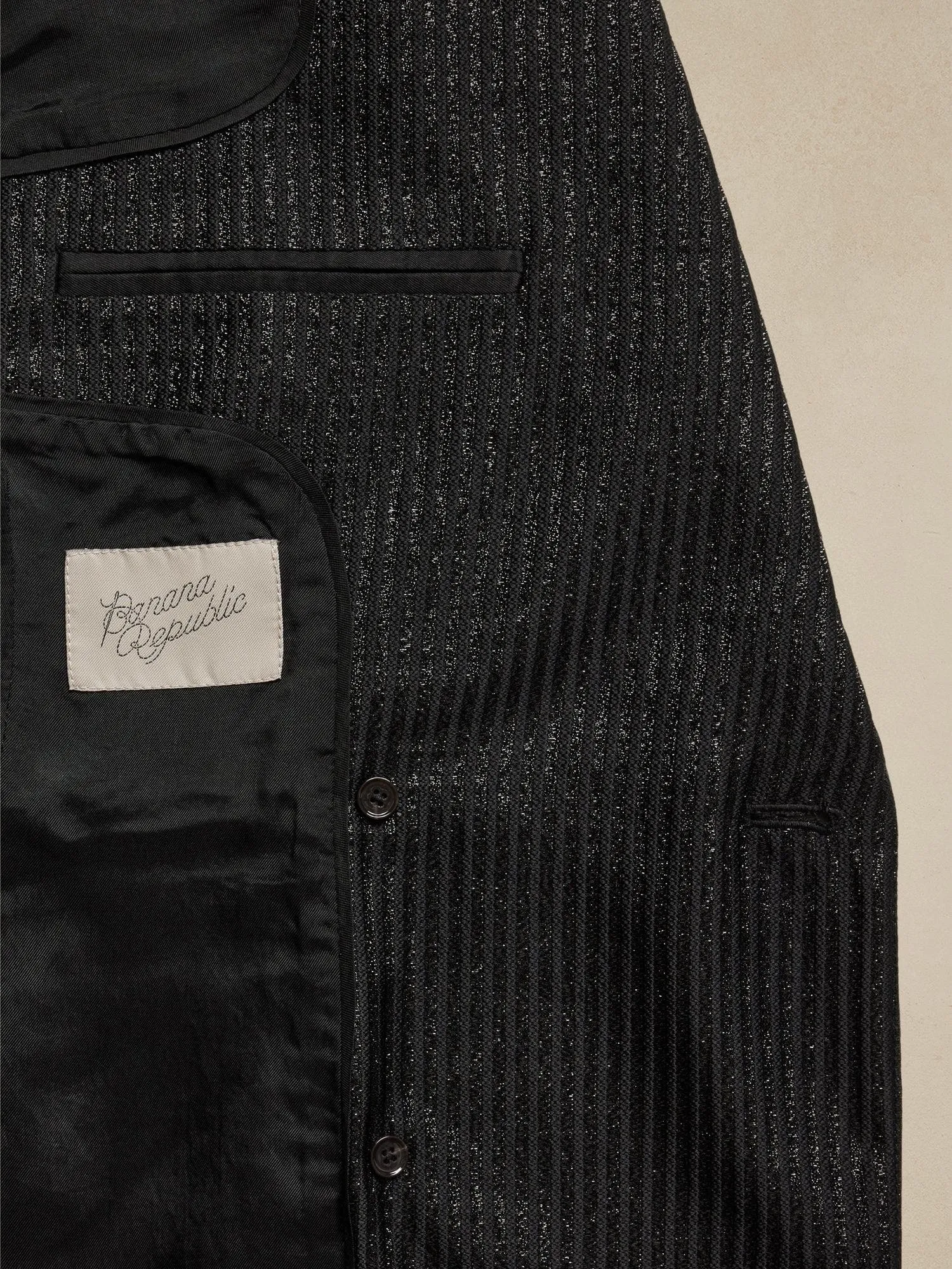 BANANA REPUBLIC BLAZER MUJER LUCI LUREX PINSTRIPE