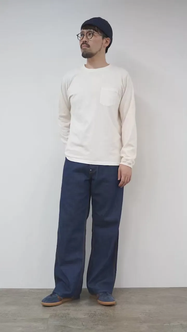 Barns / Camiseta de manga larga de tela larga con moldes giratorios pesados