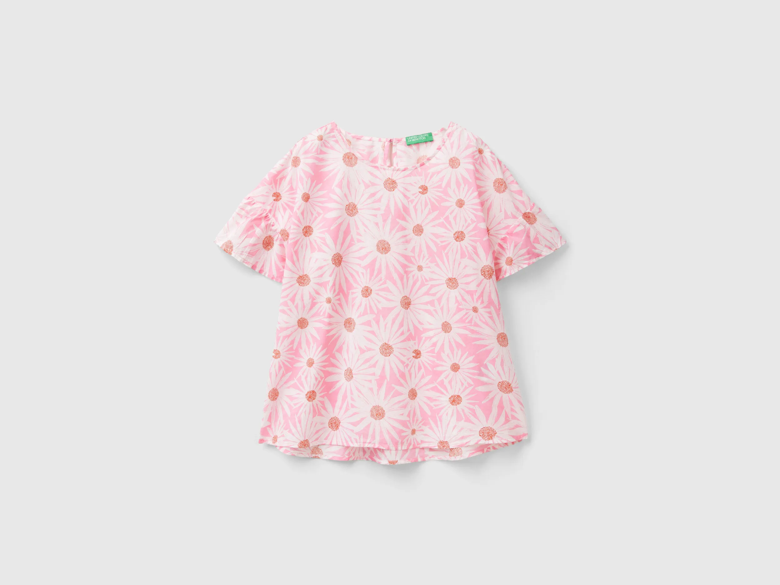 Blusa estampada de algodón ligero
