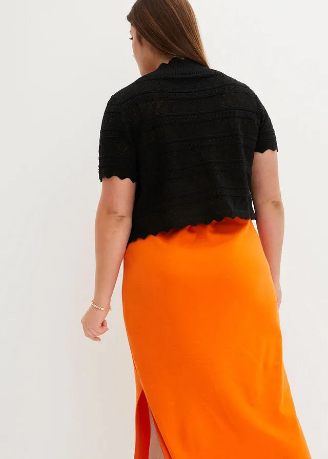 Bolero de punto Negro