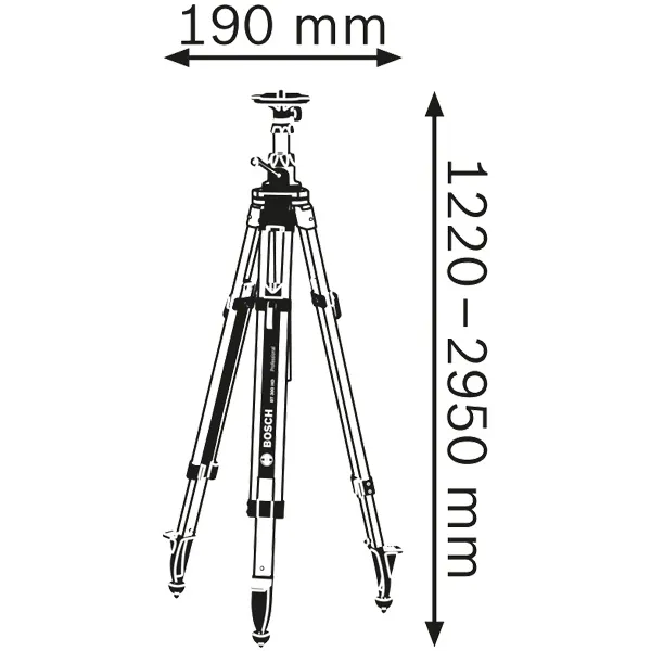 BOSCH  BT 300 HD  TRíPODE, 2950 MM, 5/8 PULGADAS