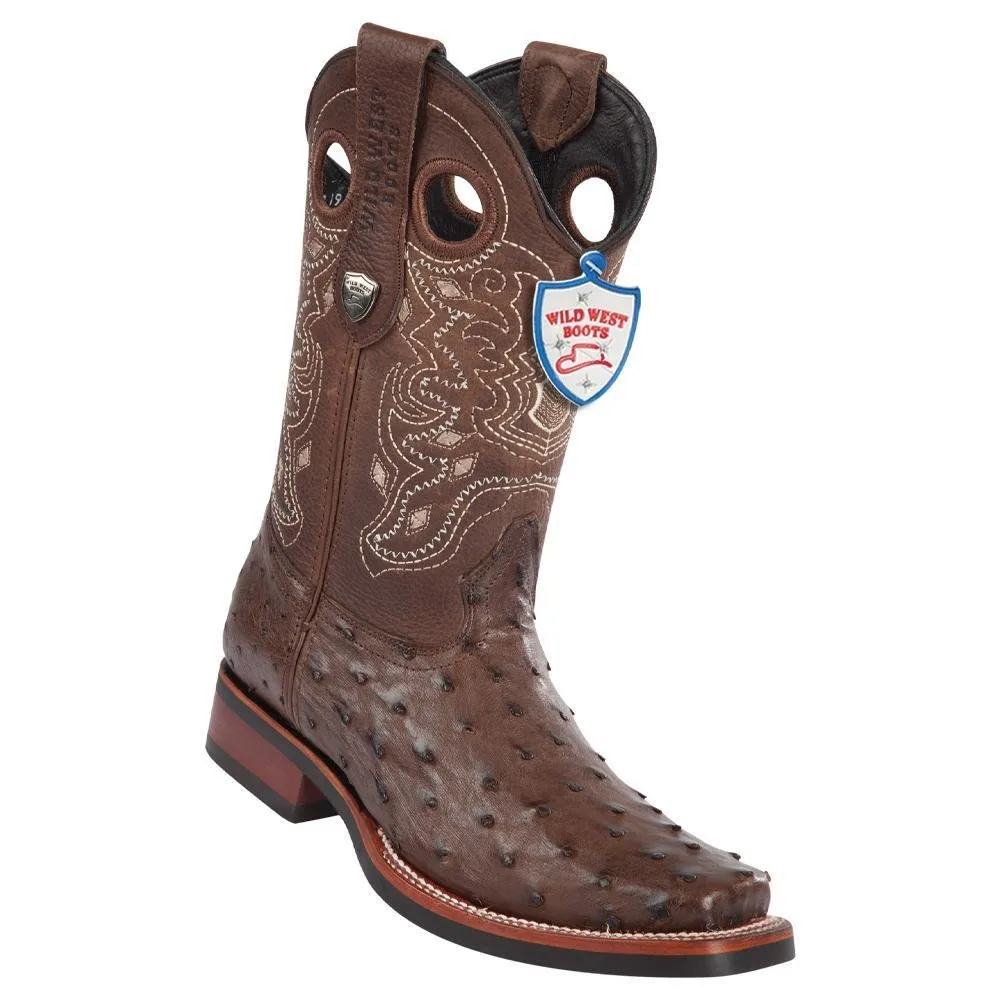 BOTAS DE AVESTRUZ ORIGINAL HORMA RODEO SUELA DE HULE WW28190307