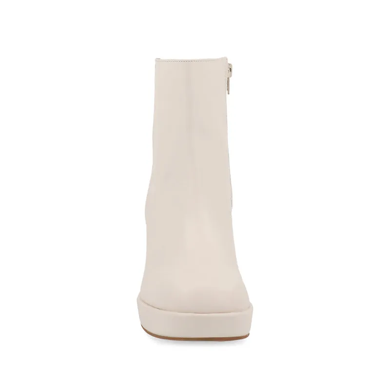 Botin Casual Xlondres color Latte para Mujer