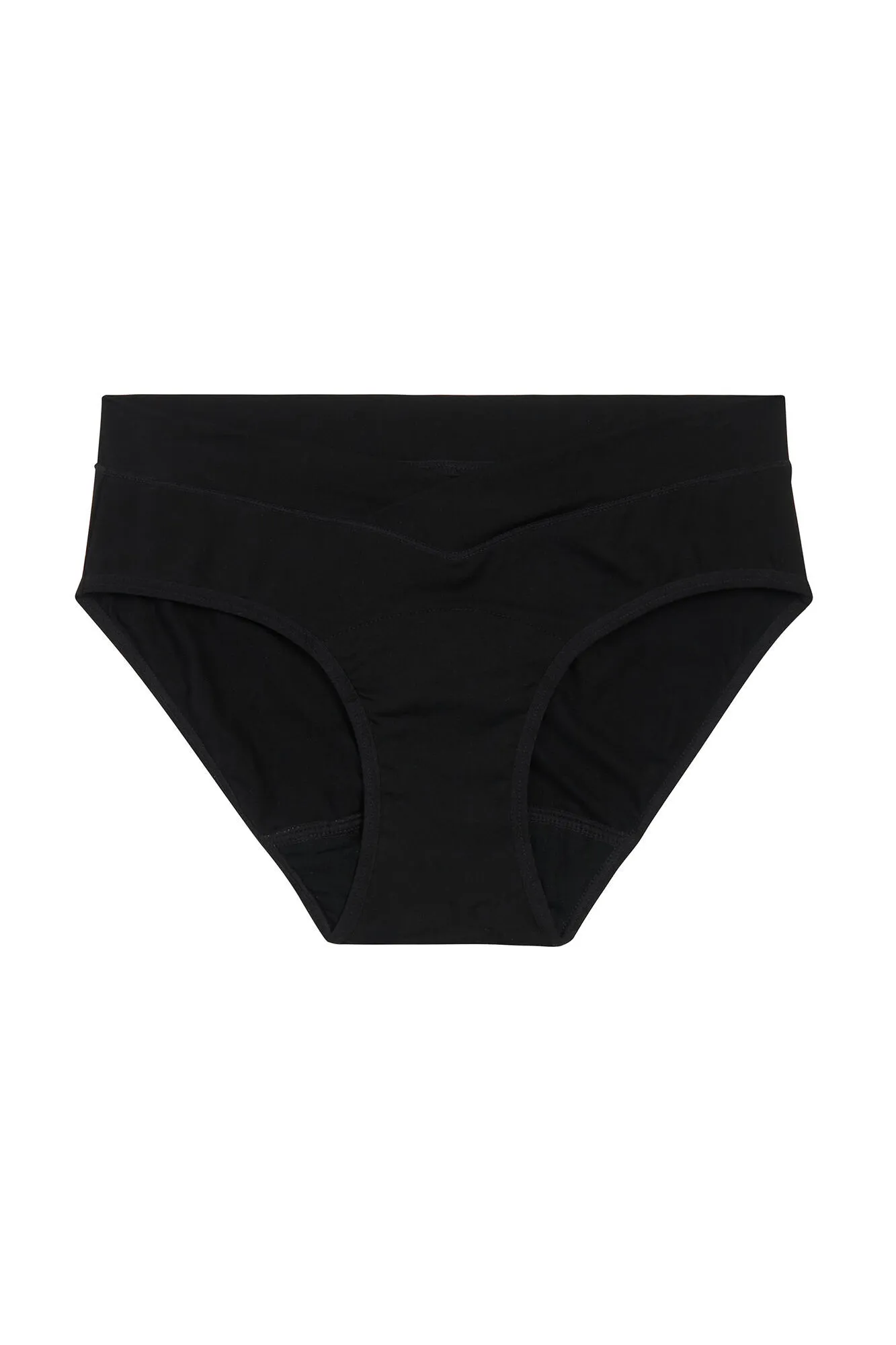 Braga maternidad menstrual bambú negra absorción ligera moderada