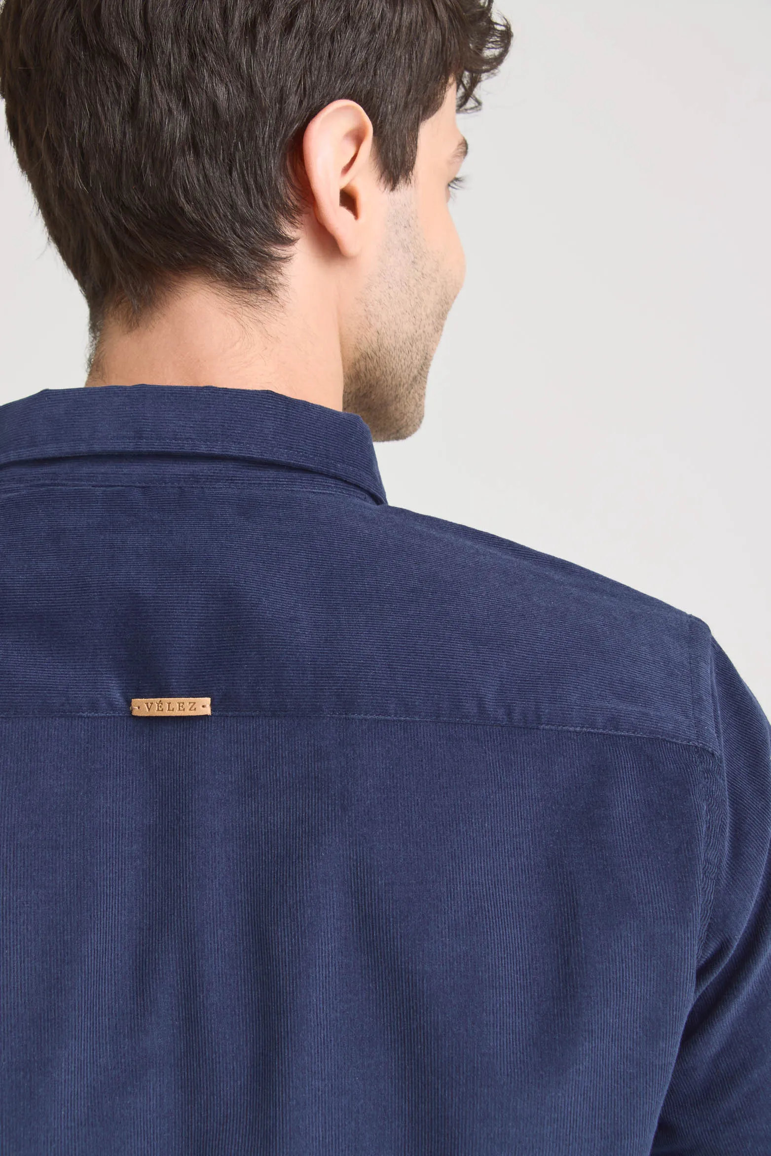 Camisa parús en algodón para hombre mini corduroy