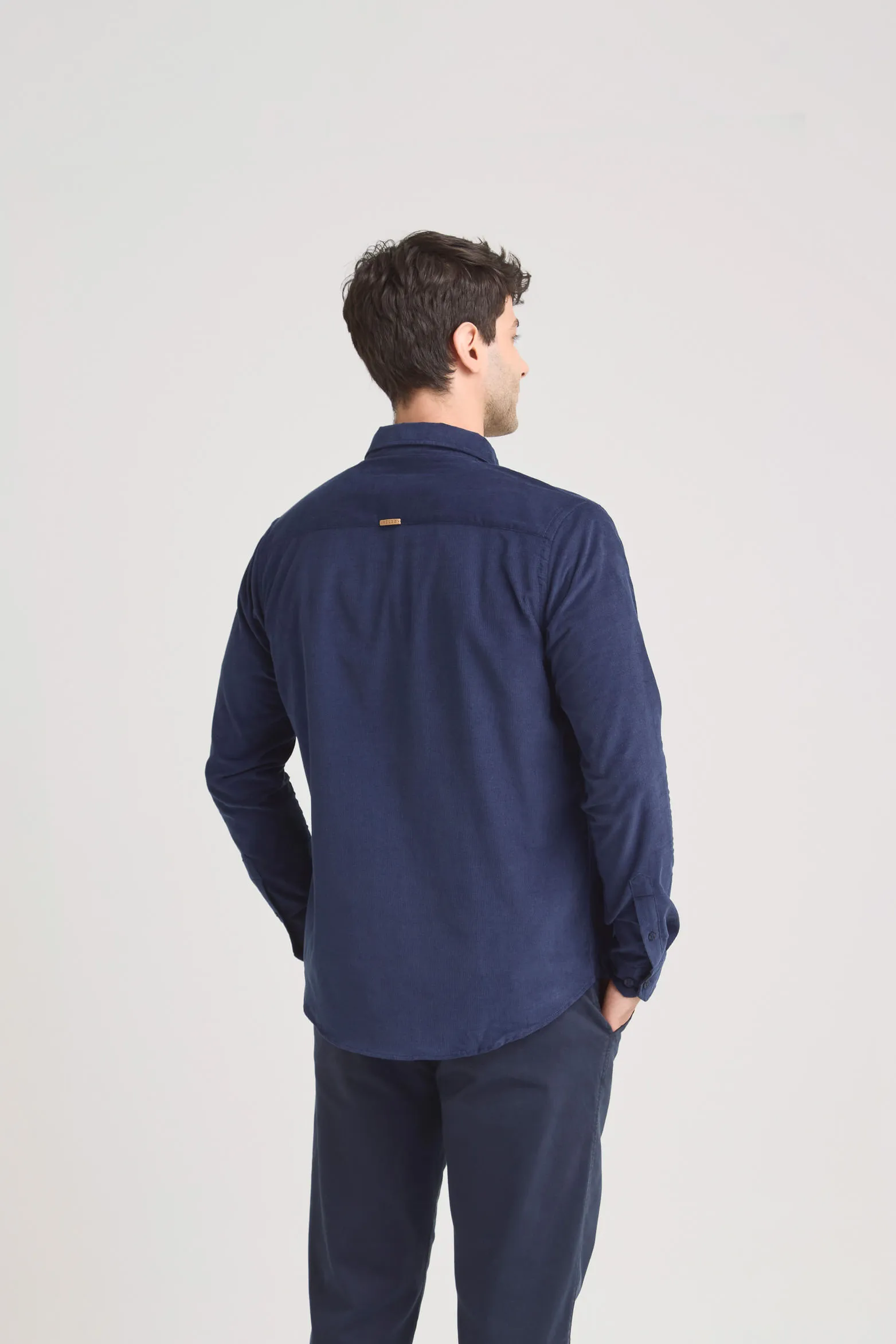 Camisa parús en algodón para hombre mini corduroy