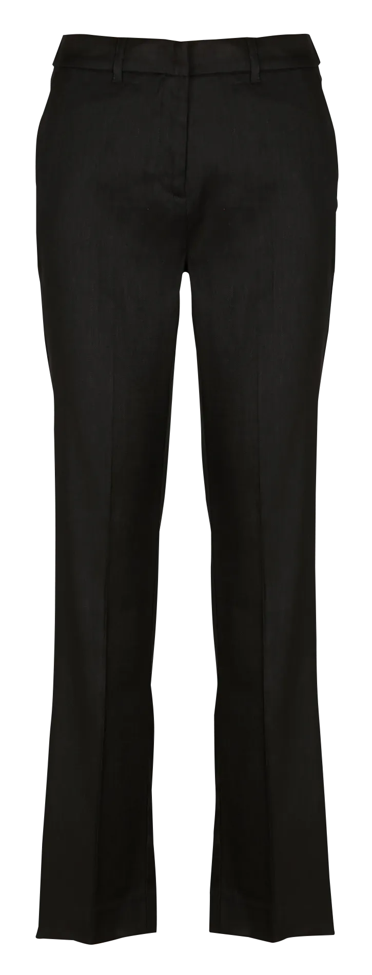 CAROLL PIERROT  PANTALóN RECTO DE MEZCLA DE LINO EN NEGRO