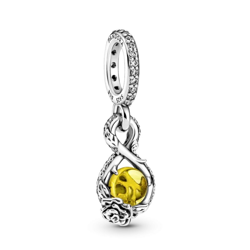 Charm Colgante plata Infinito & Rosa Bella de Disney 339525C01