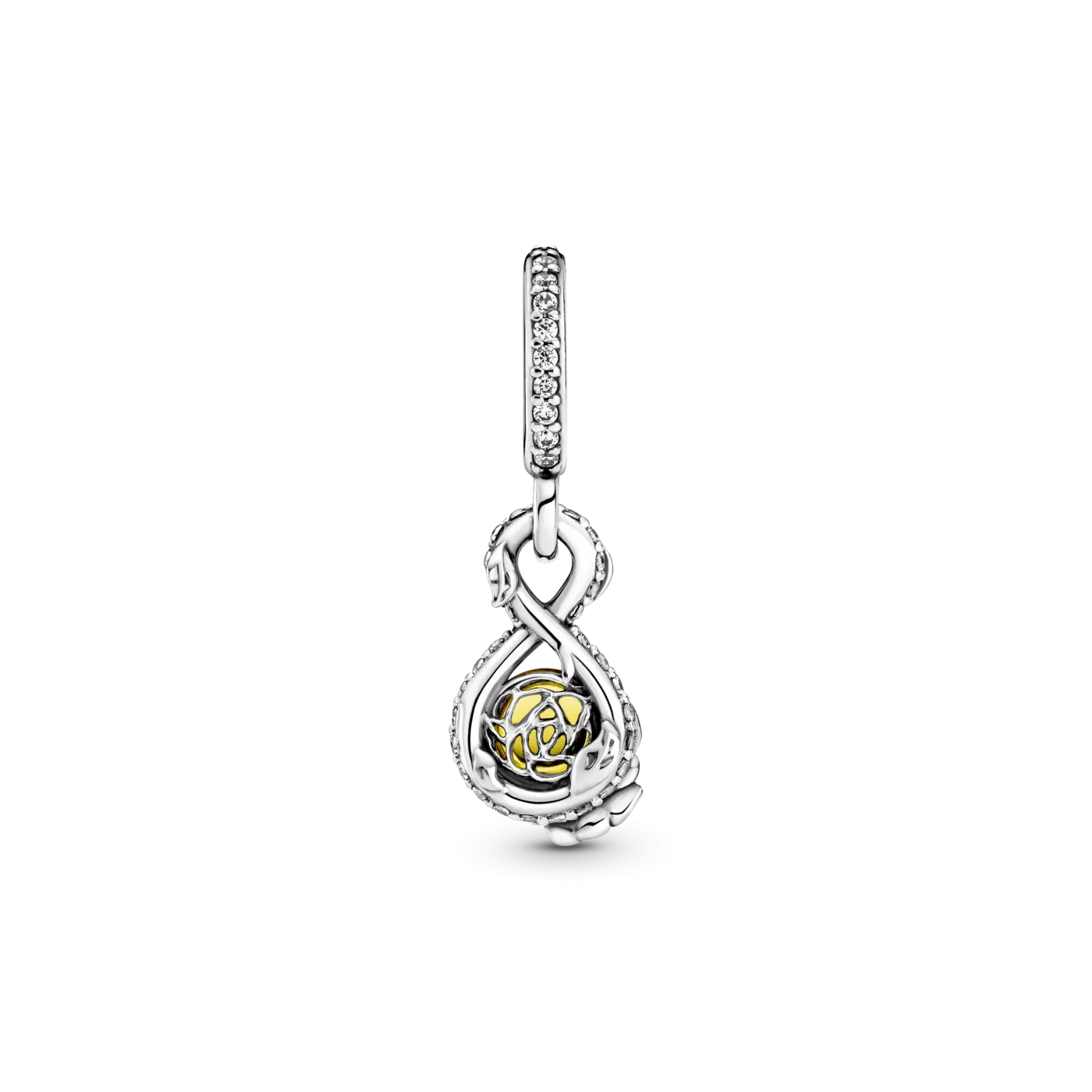 Charm Colgante plata Infinito & Rosa Bella de Disney 339525C01
