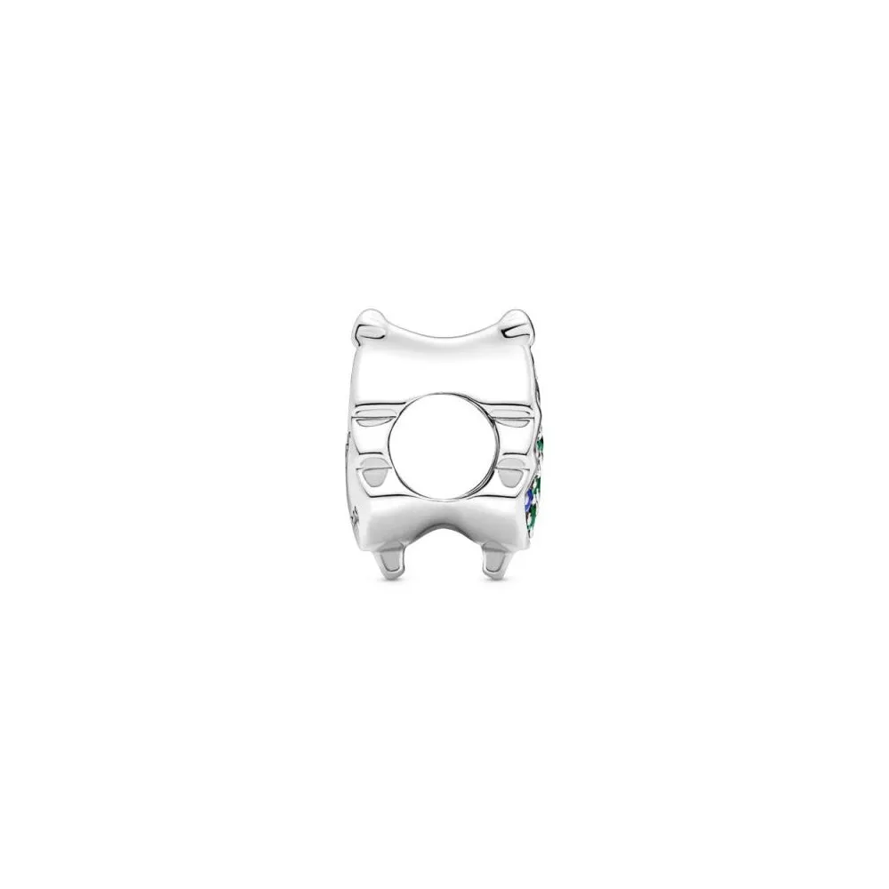 Charm de plata de ely Arbol de Navidad con circonitas cúbicas