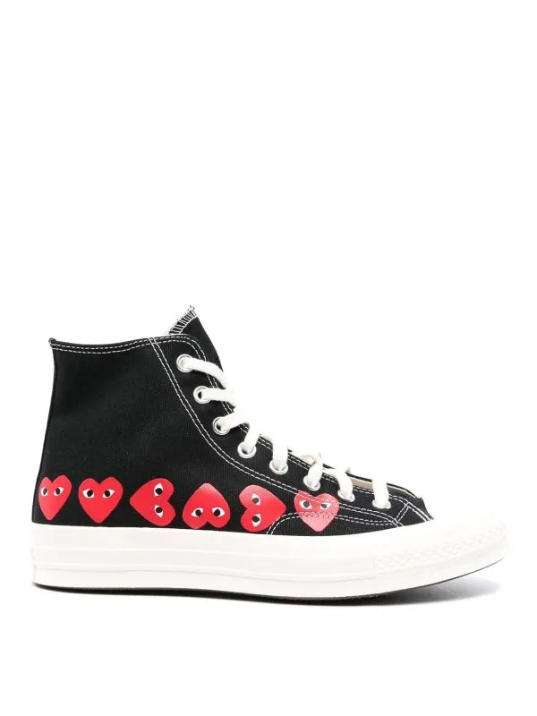 COMME DES GARçONS PLAY ZAPATILLAS  NEGRO