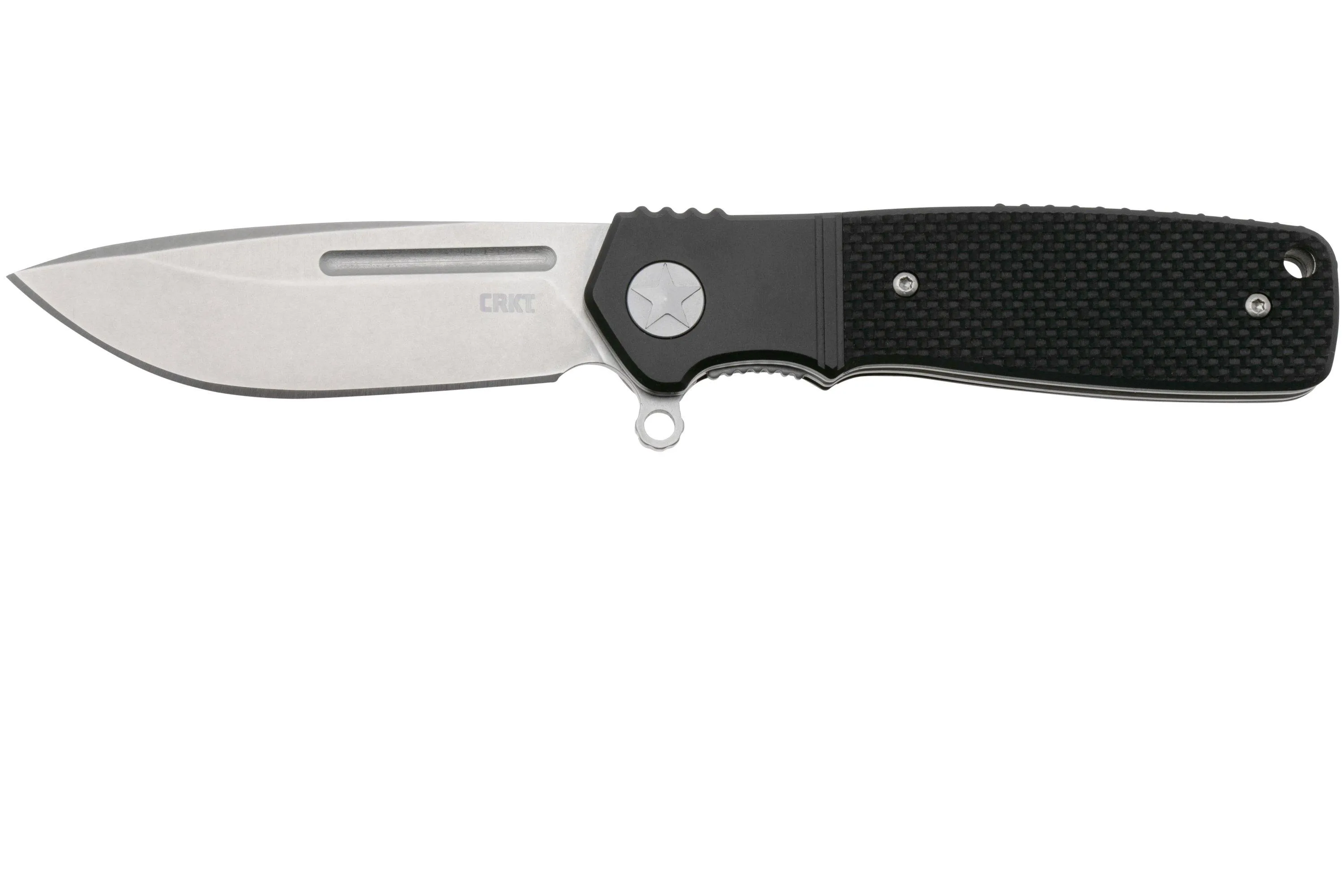 CRKT Homefront Compact K246KXP Stonewashed CPM S35VN, Black G10, navaja, Ken Onion design