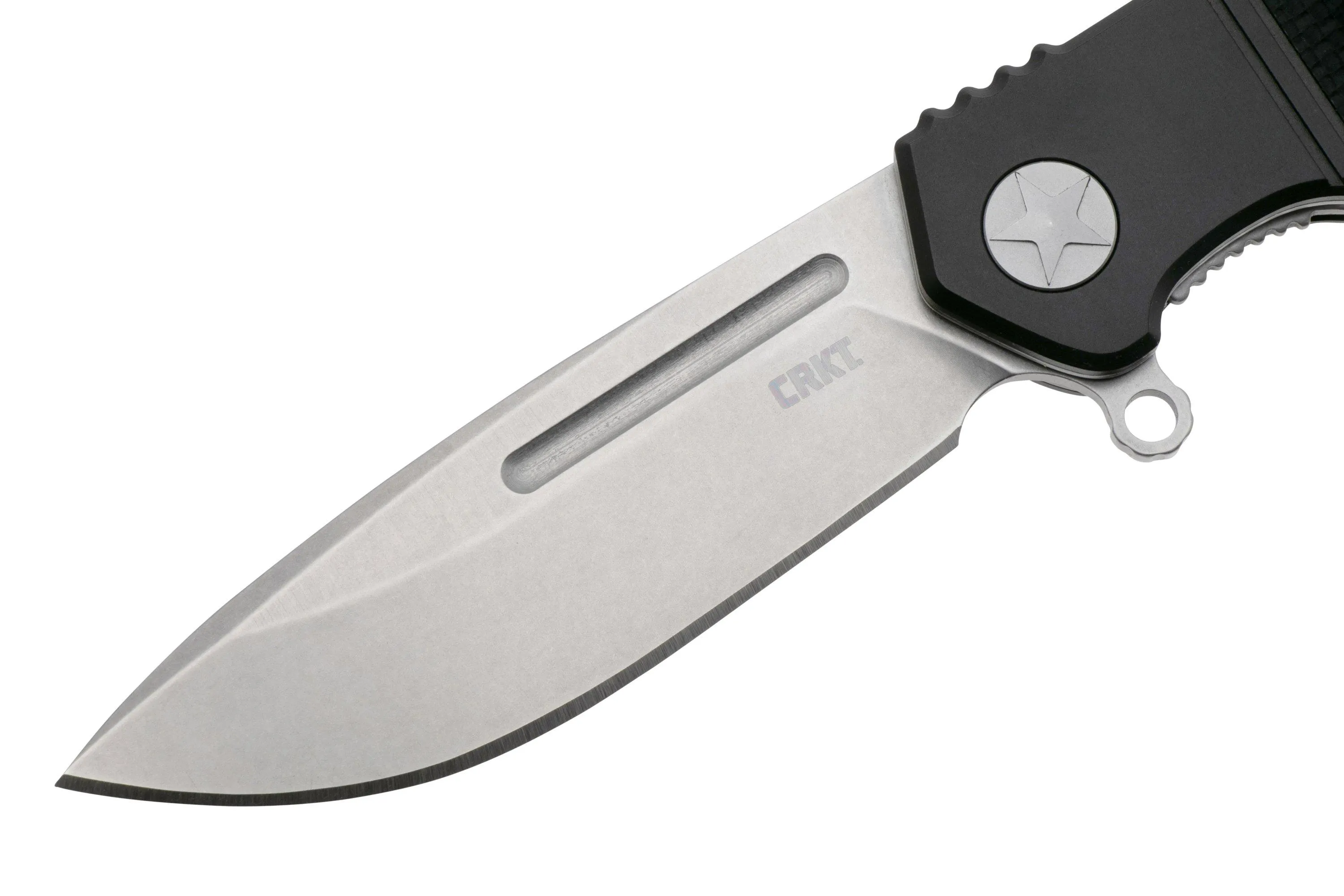 CRKT Homefront Compact K246KXP Stonewashed CPM S35VN, Black G10, navaja, Ken Onion design