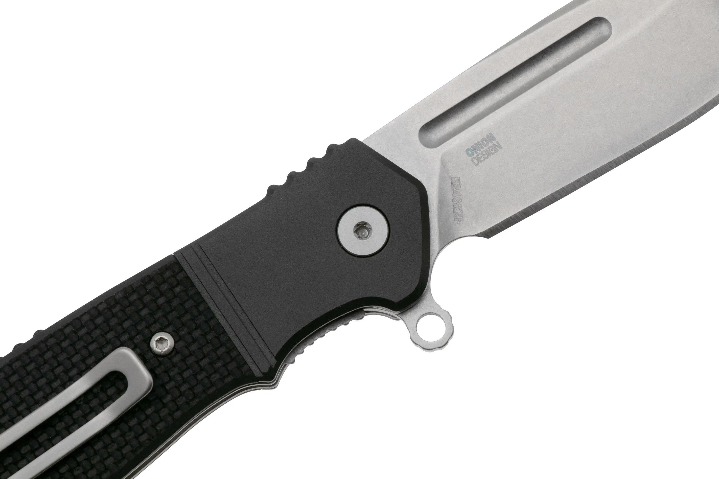 CRKT Homefront Compact K246KXP Stonewashed CPM S35VN, Black G10, navaja, Ken Onion design