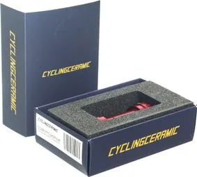 CyclingCeramic Soporte de pedalier de ciclismo BB30 a 24 Sram GXP rojo