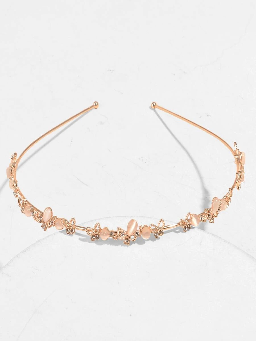 Diadema con cristales mariposa