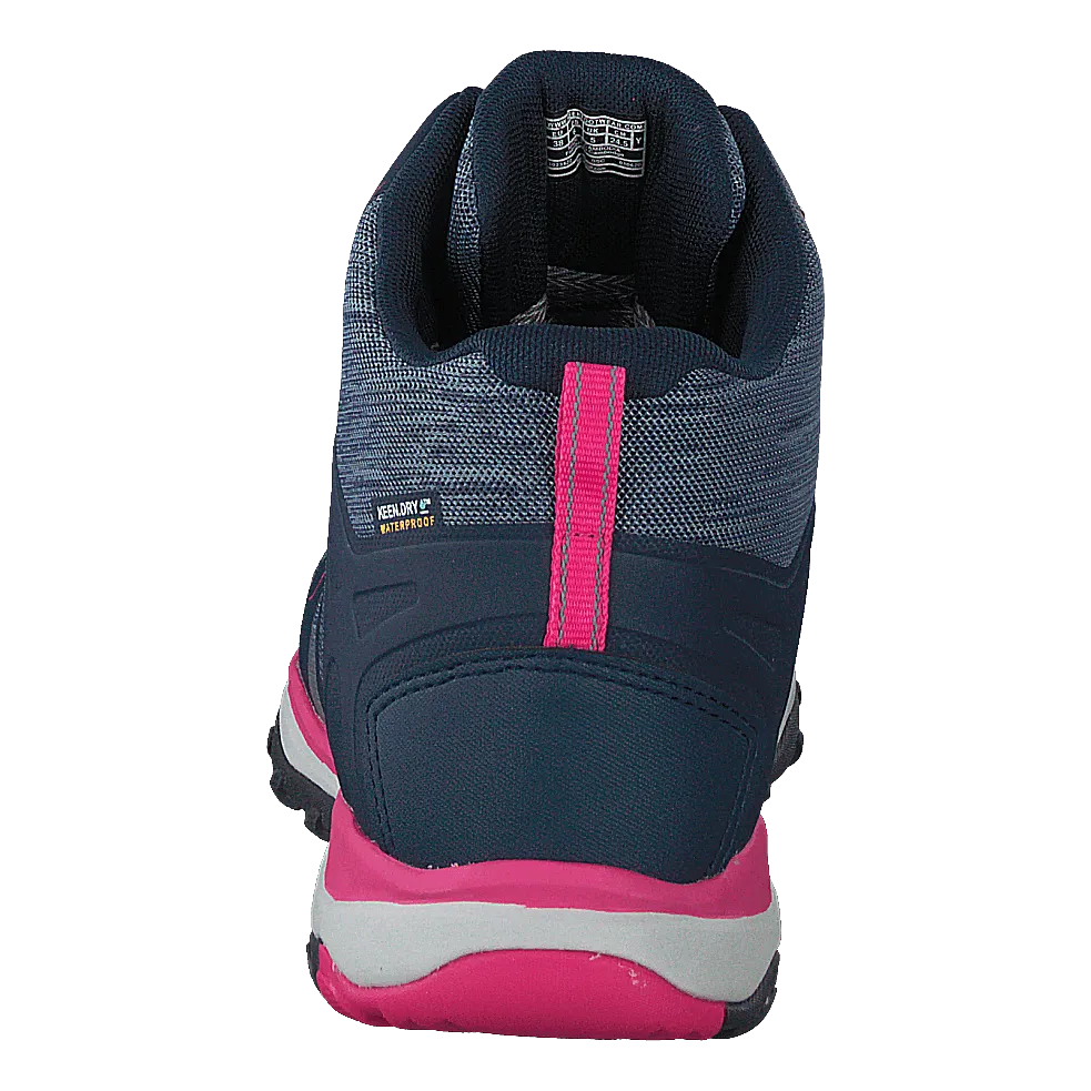 Keen calzado Terradora Ii Mid Wp Black Iris/pink Peacock