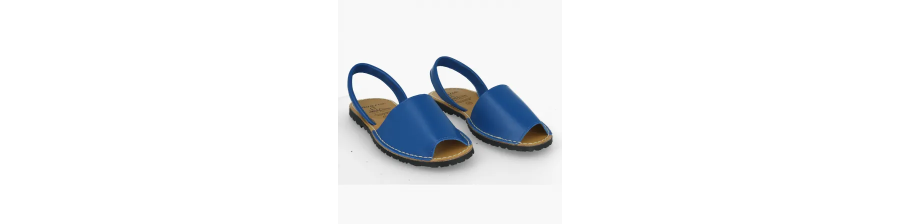 MENORQUINAS MUJER PIEL MOD. AZUL
