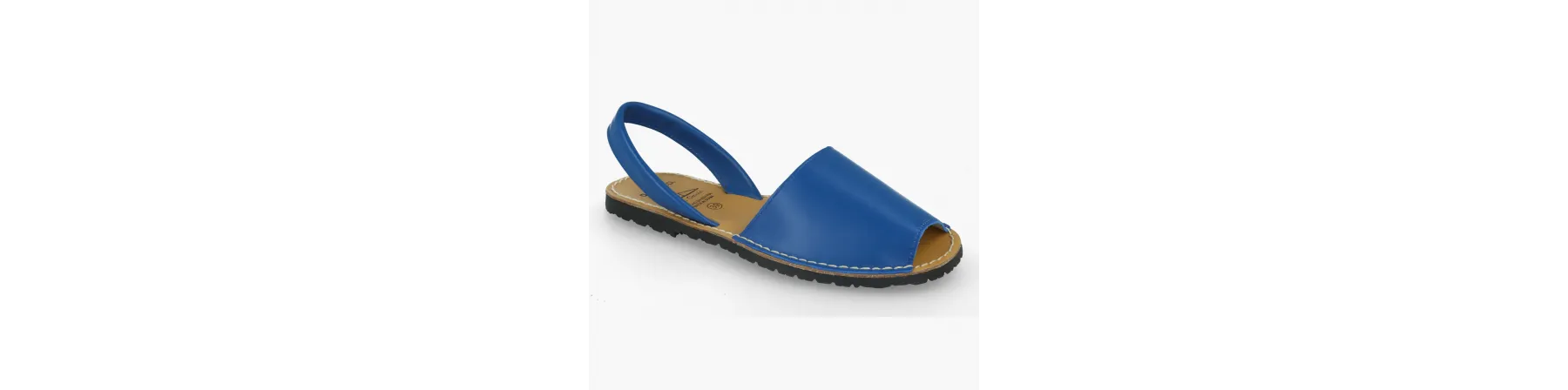 MENORQUINAS MUJER PIEL MOD. AZUL