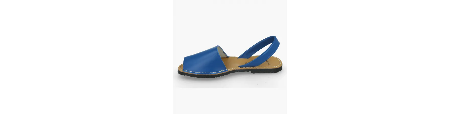 MENORQUINAS MUJER PIEL MOD. AZUL
