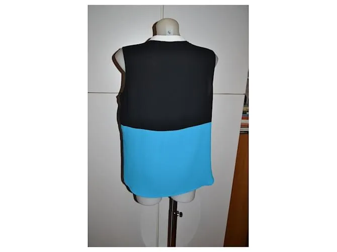 Nine West superior Negro Blanco Turquesa 