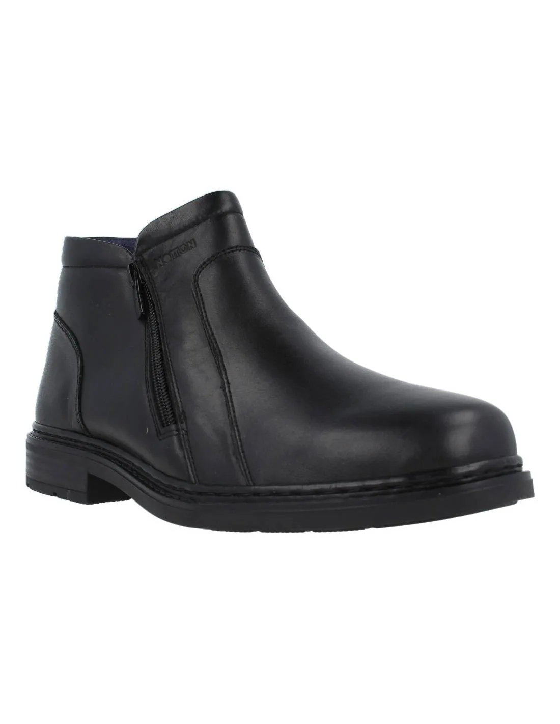 NOTTON  BOTA CREMALLERA HOMBRE PIEL NEGRO