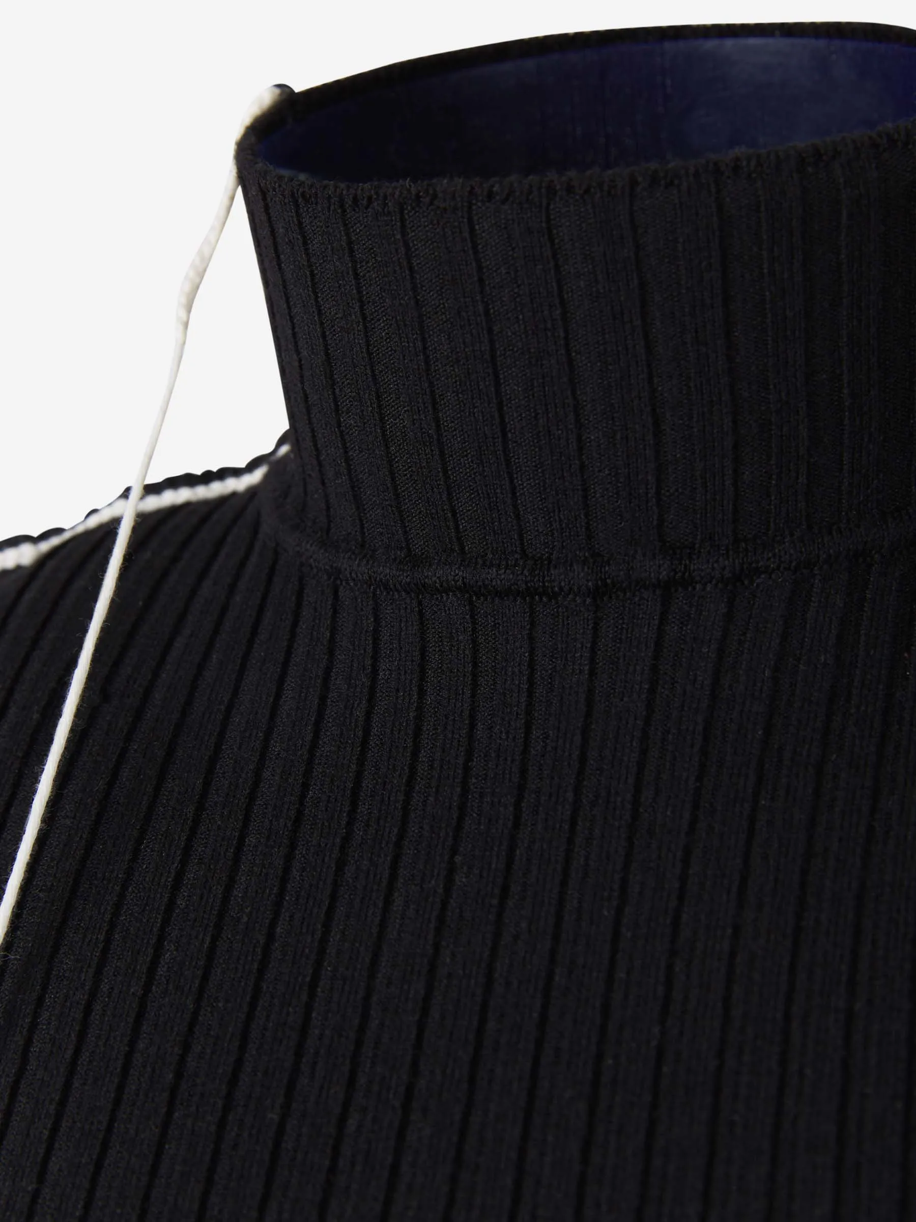 OFFWHITE VESTIDO PUNTO LANA