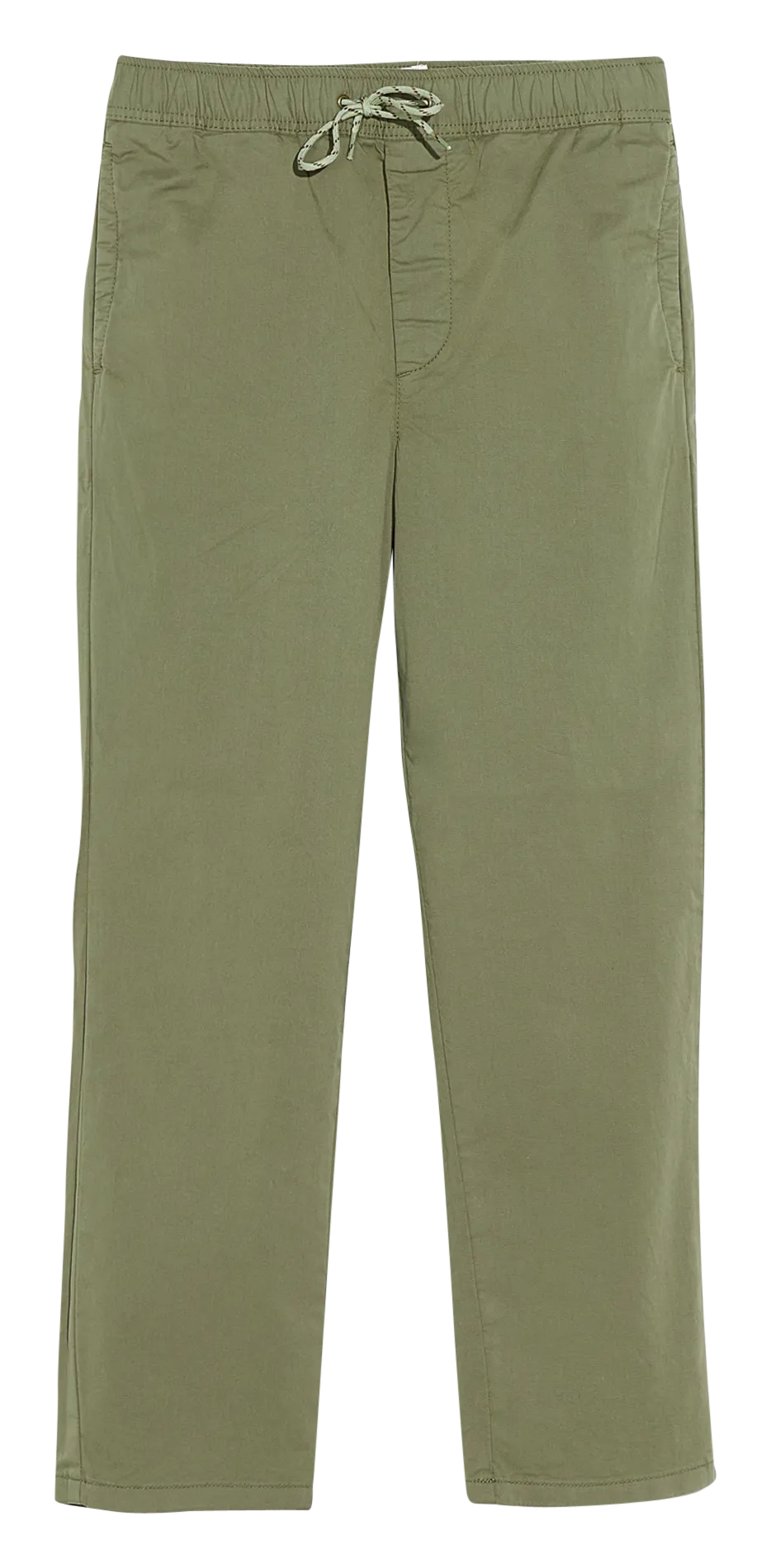PHAREL  PANTALóN RECTO DE MEZCLA DE ALGODóN DE TALLE ALTO EN CAQUI