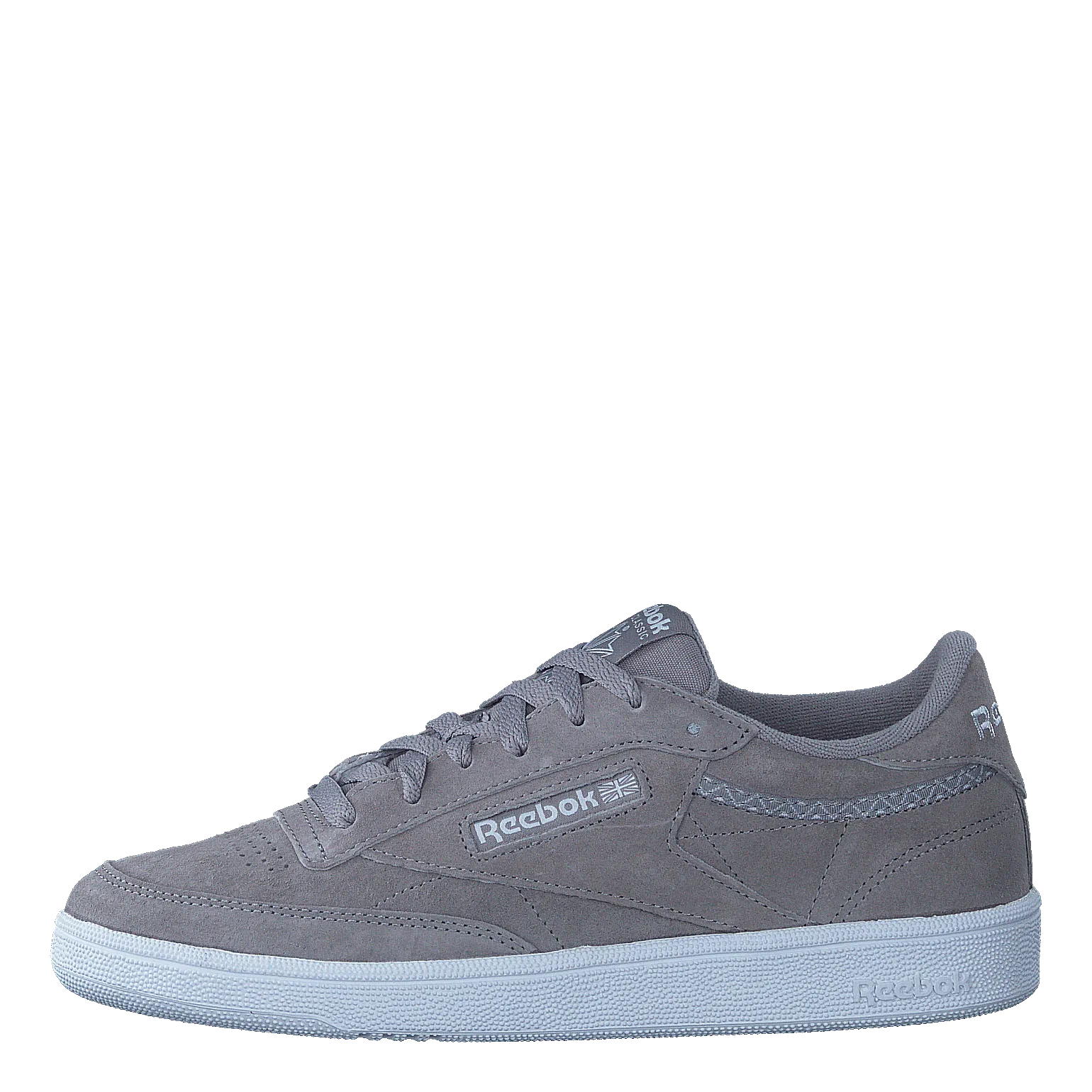 [[Reebok Zapatos [Classic]] Club C 85 Trim Nbk Powder Grey/White/Pale Pink