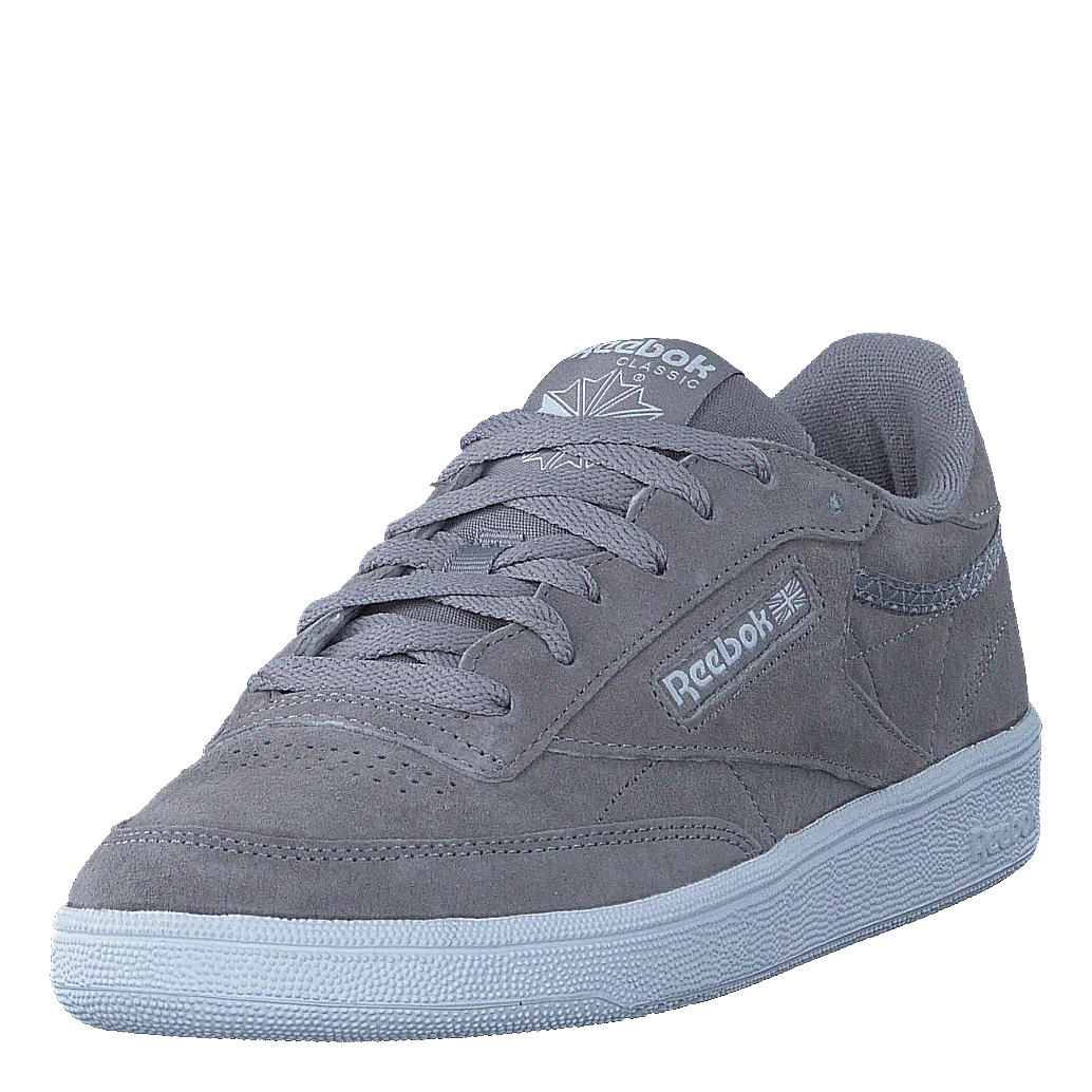 [[Reebok Zapatos [Classic]] Club C 85 Trim Nbk Powder Grey/White/Pale Pink
