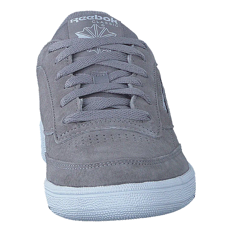 [[Reebok Zapatos [Classic]] Club C 85 Trim Nbk Powder Grey/White/Pale Pink