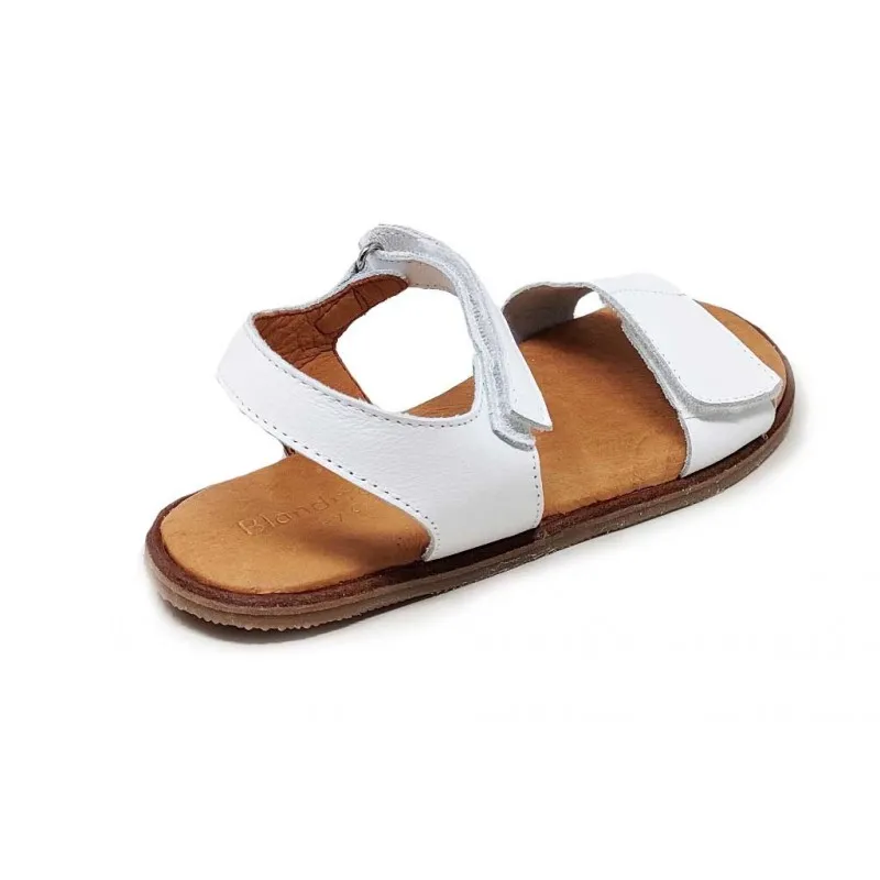 SANDALIA NIÑA CRETA BLANCO24 PIEL BLANDITOS CRIOS (T.2633)