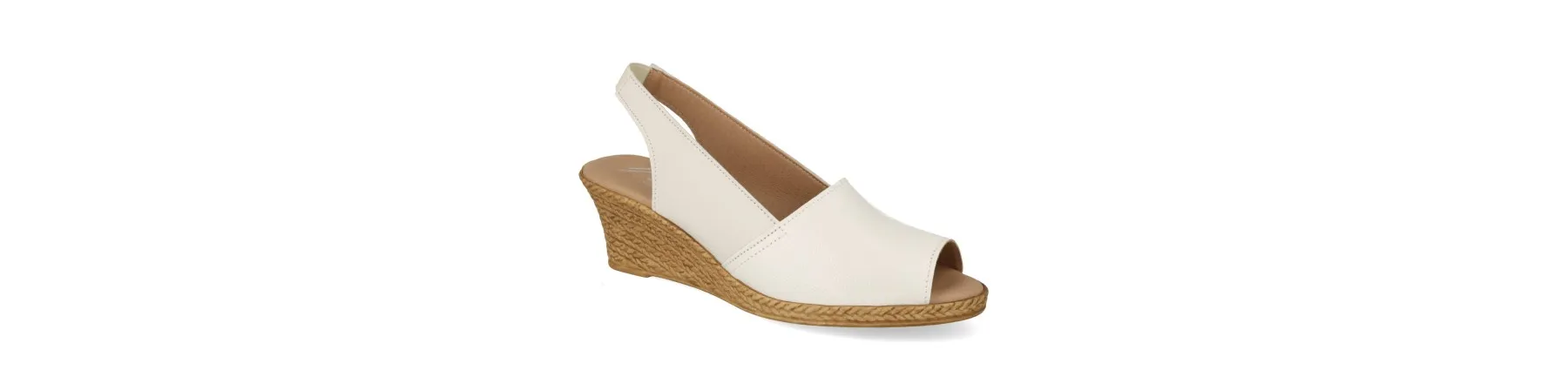 SANDALIAS CUÑA MUJER PIEL MOD. TIERRA BLANCA