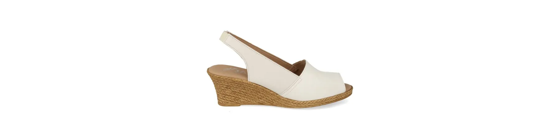 SANDALIAS CUÑA MUJER PIEL MOD. TIERRA BLANCA