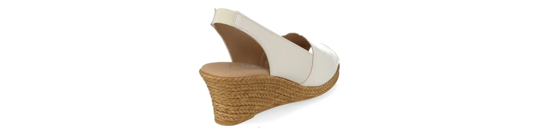 SANDALIAS CUÑA MUJER PIEL MOD. TIERRA BLANCA