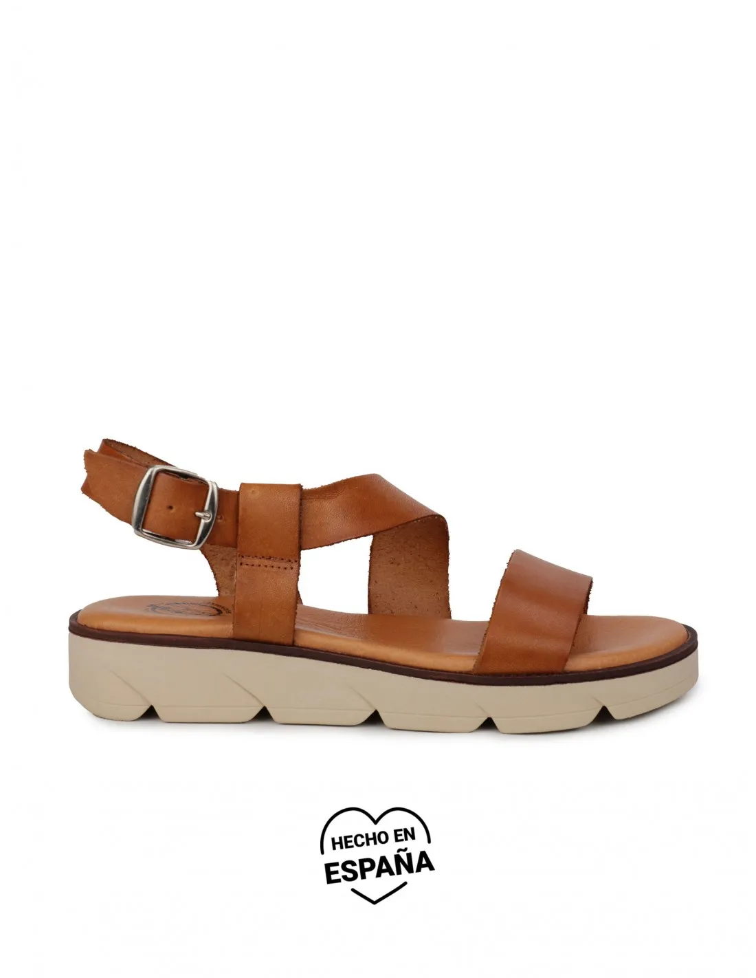 Sandalias Piel Marrón Cuero PERA LIMONERA