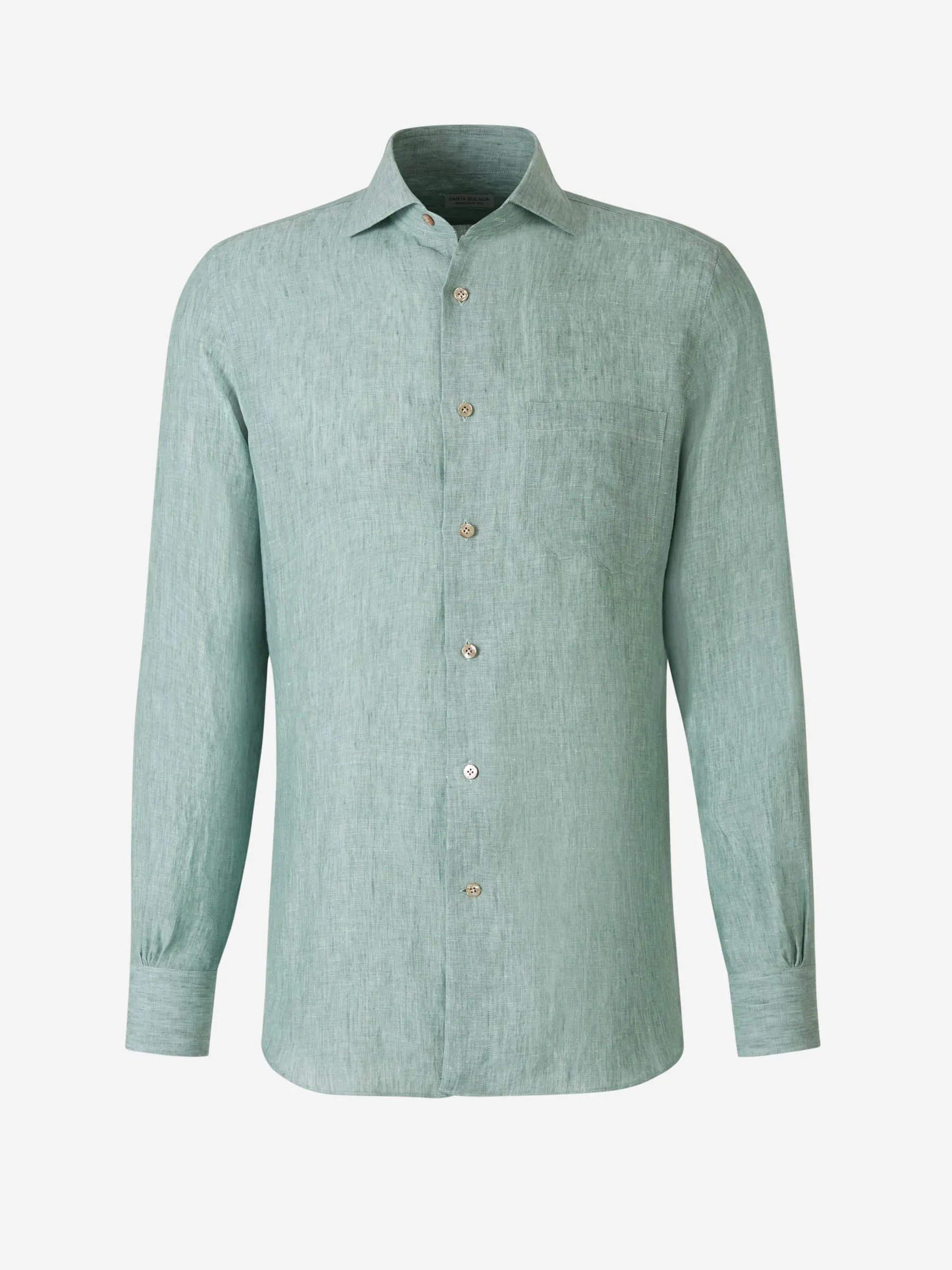 Santa Eulalia Camisa Bolsillo Lino
