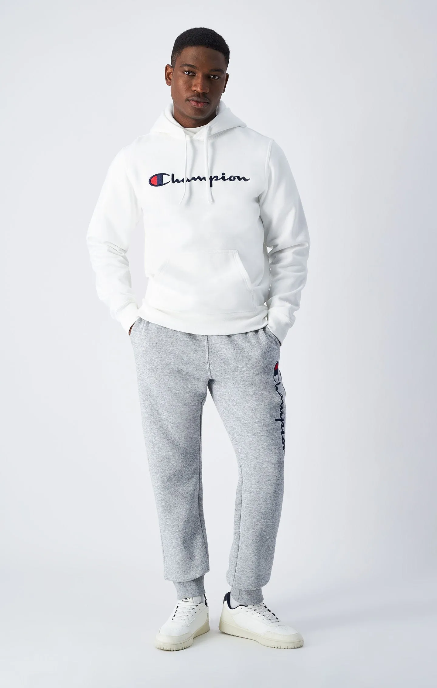 Sudadera con capucha de felpa con logotipo grande