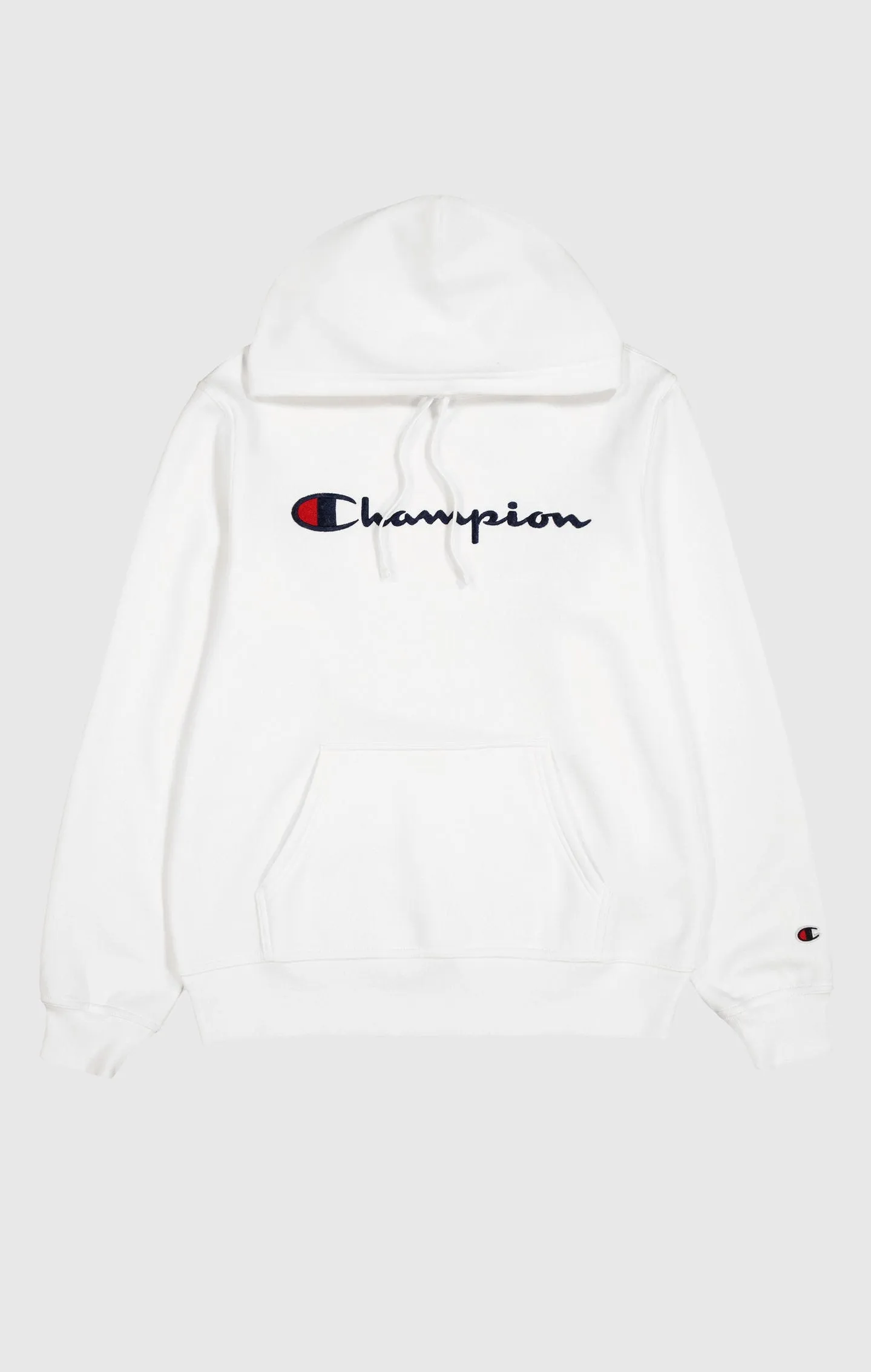 Sudadera con capucha de felpa con logotipo grande