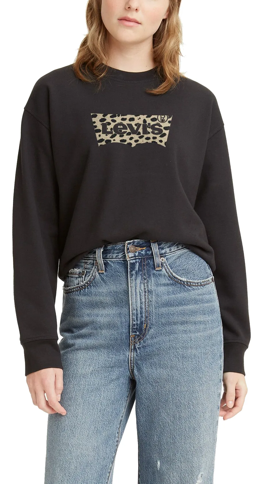 SUDADERA GRÁFICA DE CUELLO REDONDO ESTÁNDAR MUJER LEVI'S