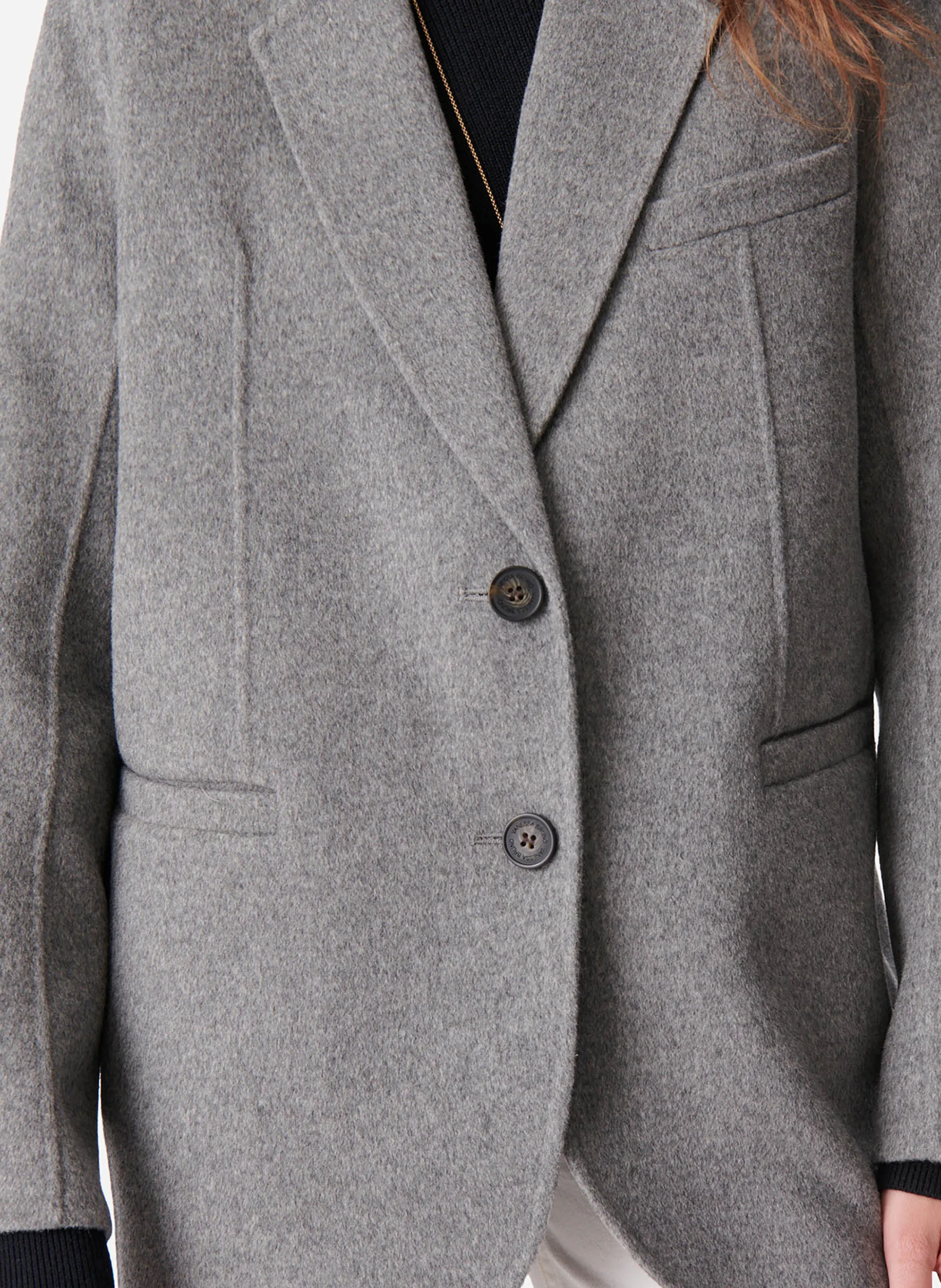 VANESSA BRUNO MARC  SACO DE TRAJE EN GRIS