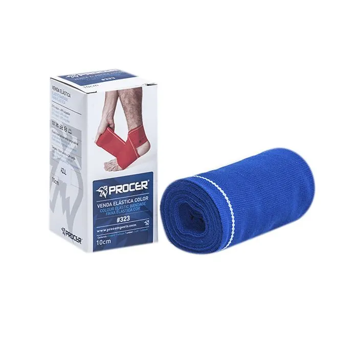 Venda Elastica Procer Color 10cm Azul