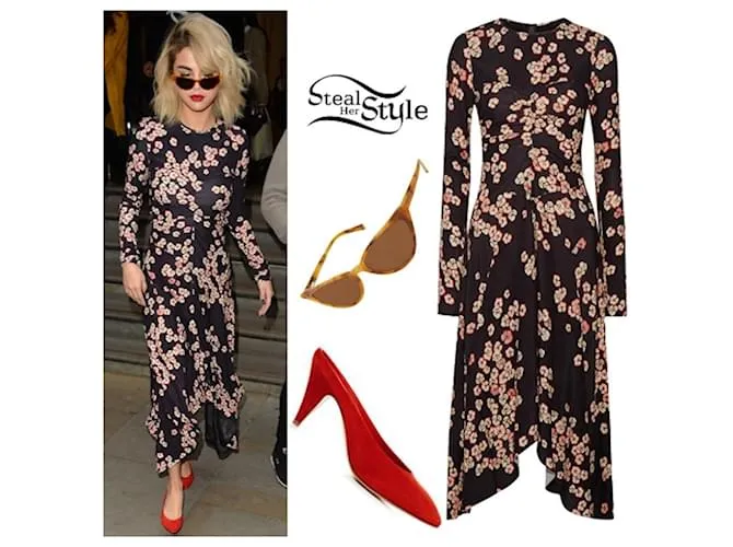 Vestido largo elegante de flores Diana de ISABEL MARANT en buen estado T36 Multicolor 