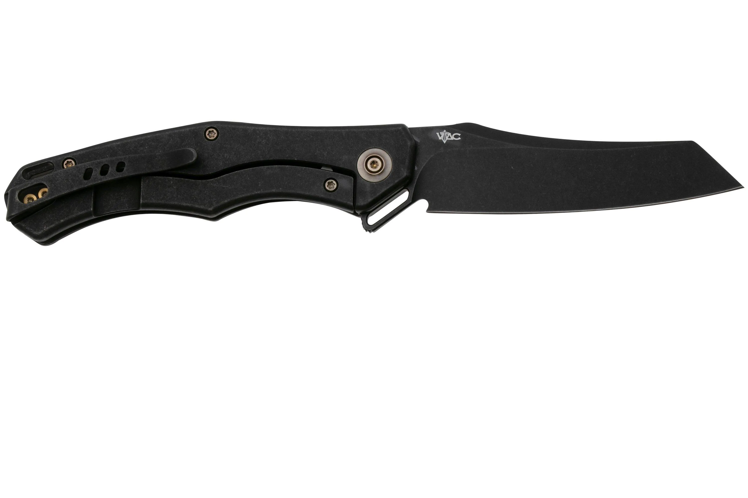 WE KNIFE REKKER WE22010G1 BLACKWASHED CPM 20CV, BLACK TITANIUM DIAMOND PATTERN NAVAJA, DISEñO KYLE LAMB