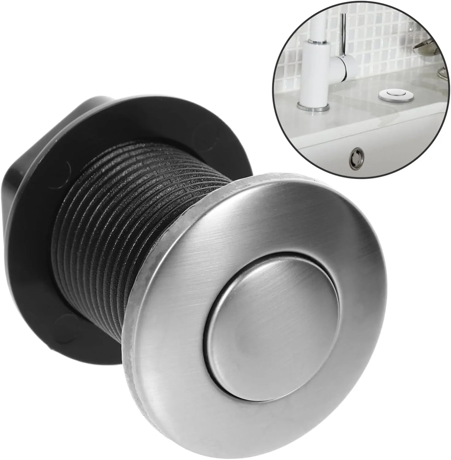 WOONEKY Interruptor de Aire para Triturador de Basura Compresor de Aire a Presión de 32 Mm Accesorio de Encendido Y Apagado para
